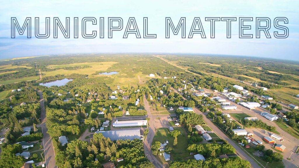 Municipal Matters header with overview of a small rural village,