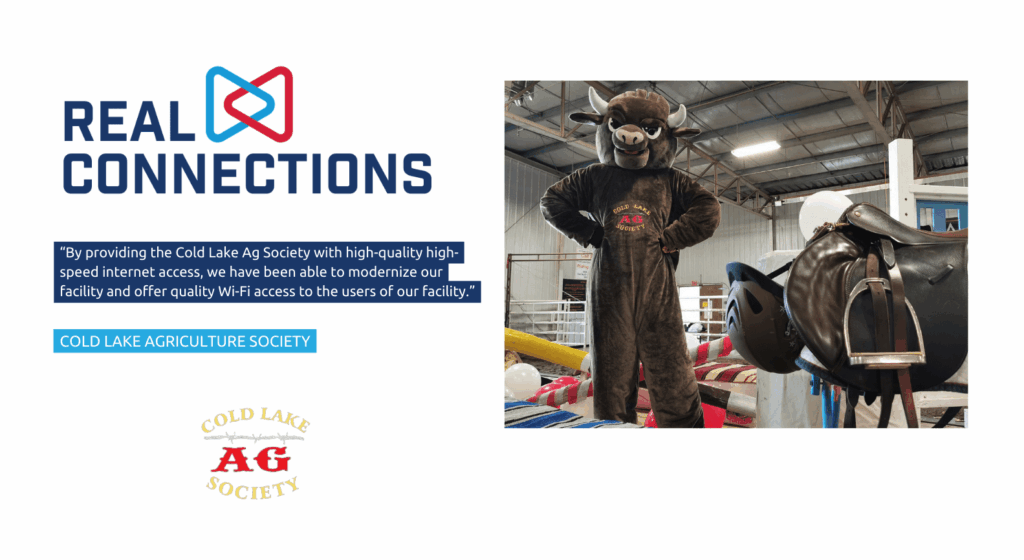 Cold Lake Agriculture Society is Connected with free internet.