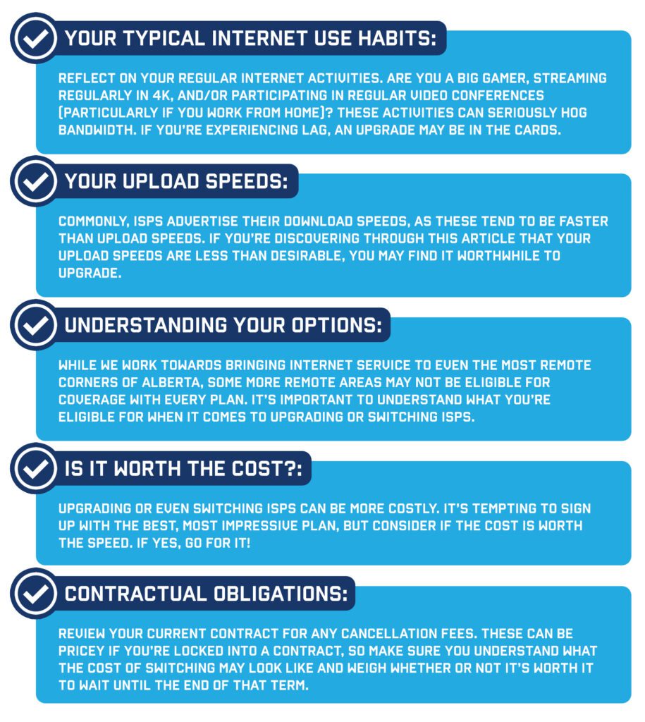 what to consider when switching your internet plan
