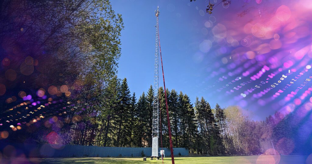 MCSnet internet connection tower.