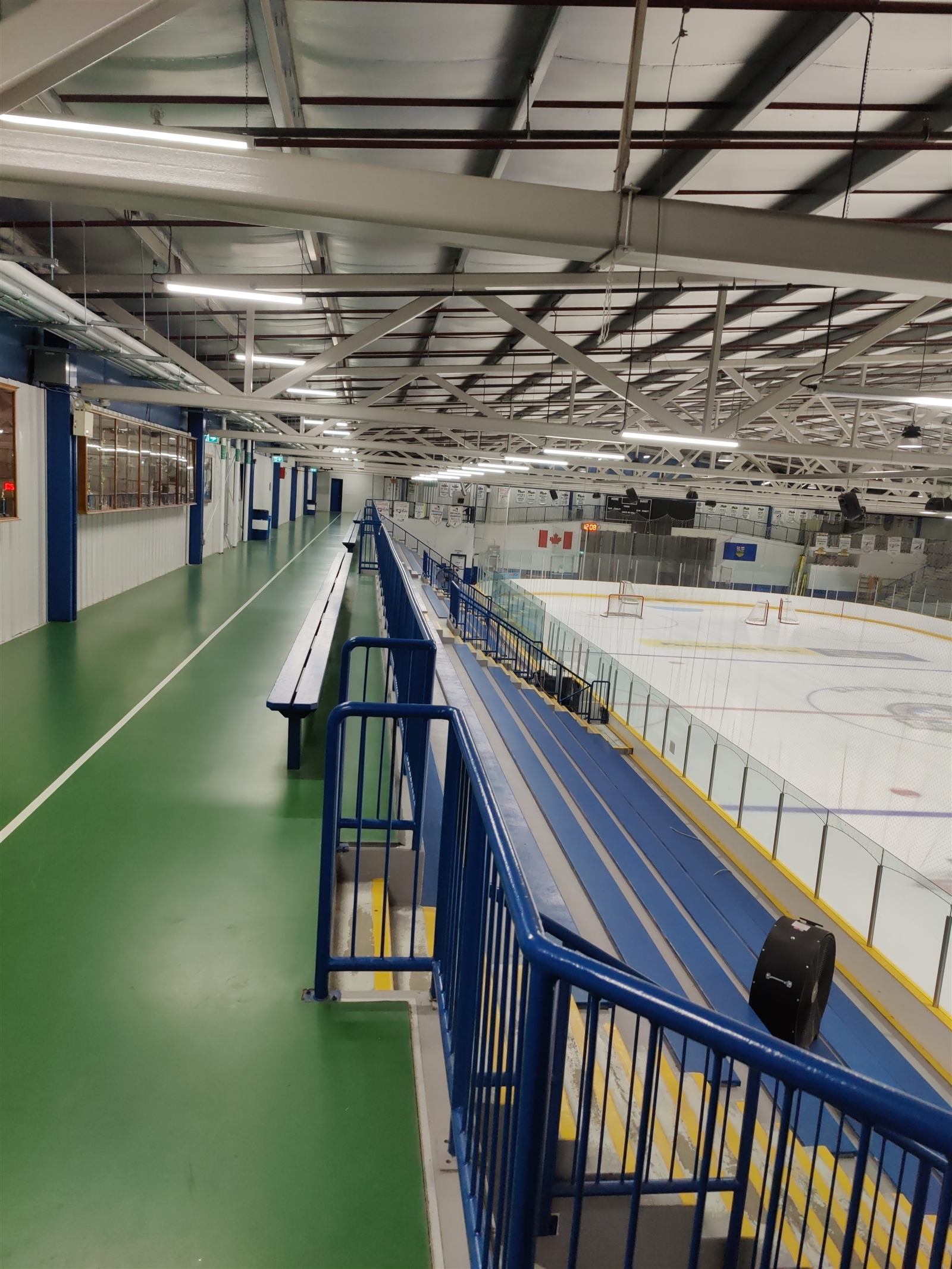 Inside the Agrena multiplex arena in Barrhead, Alberta