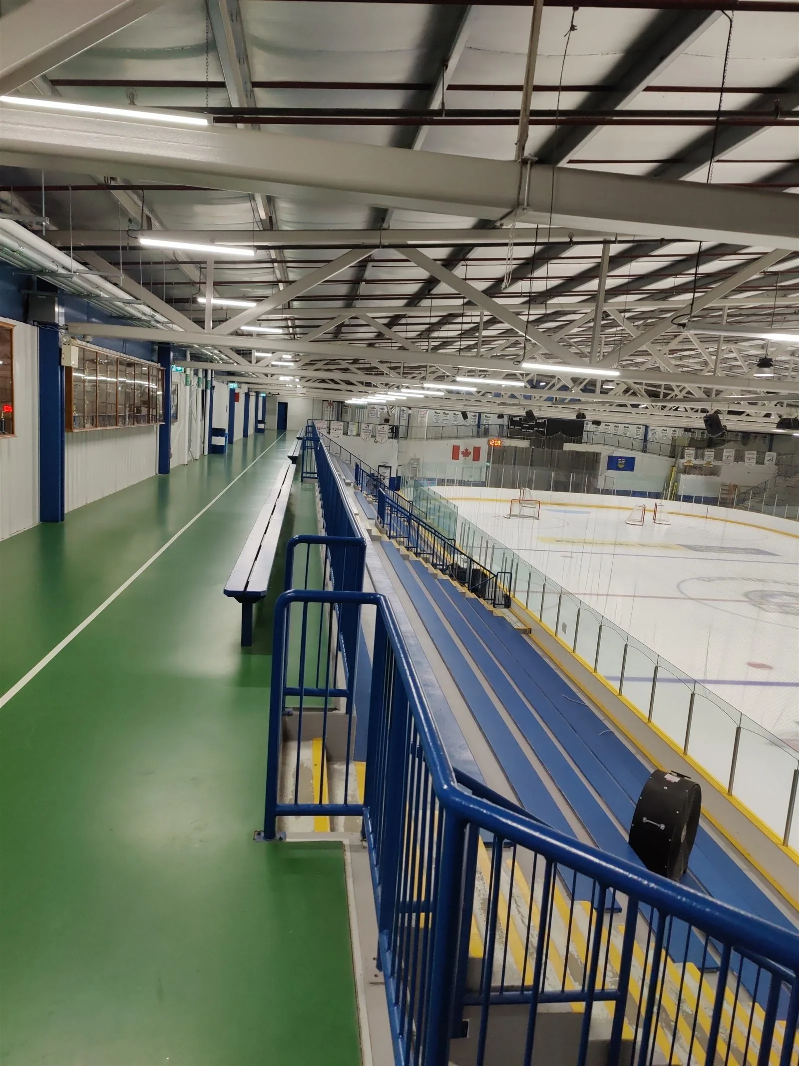 Inside the Agrena multiplex arena in Barrhead, Alberta