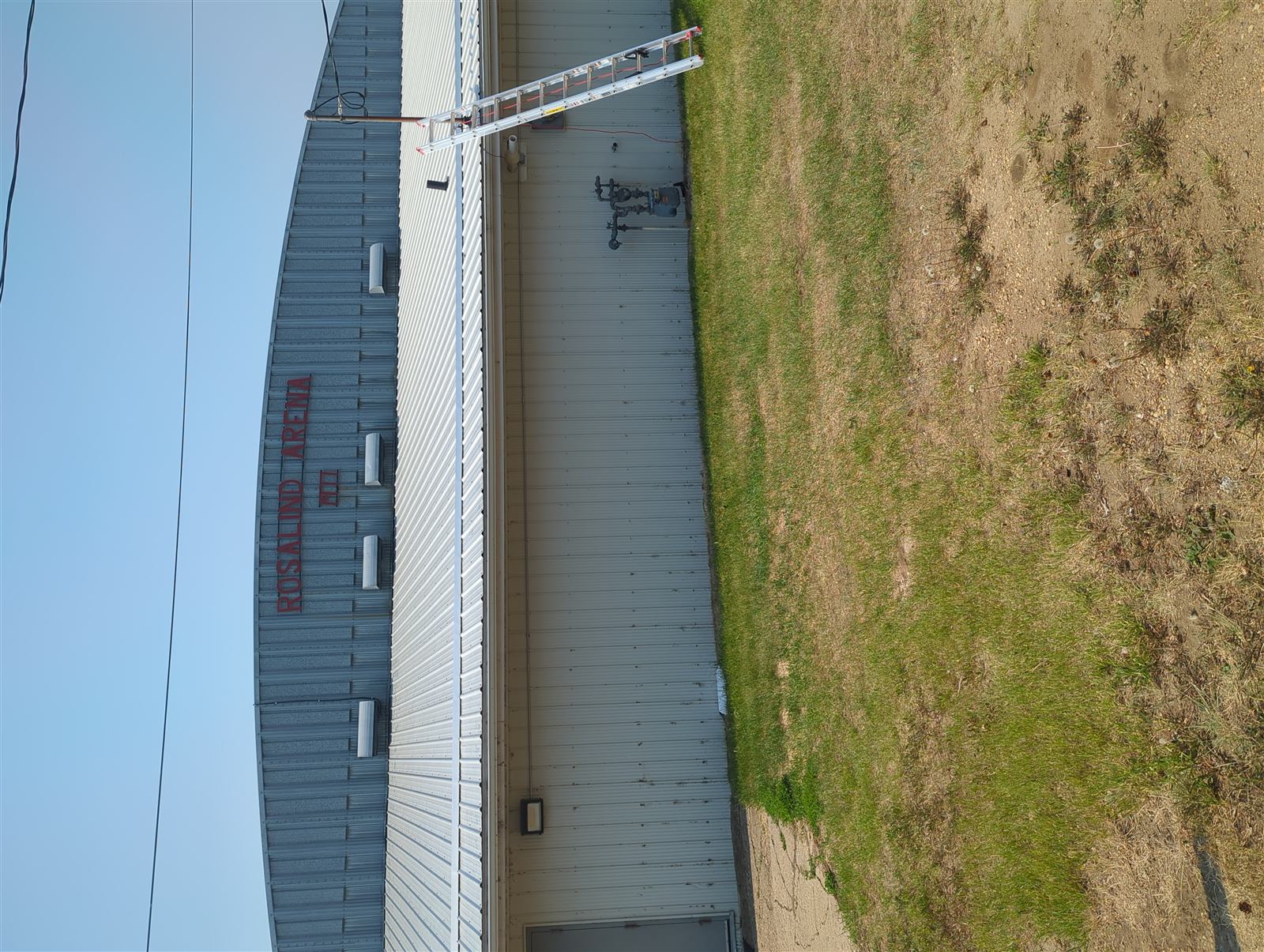 Rosalind Arena sign, Rosalind, Alberta